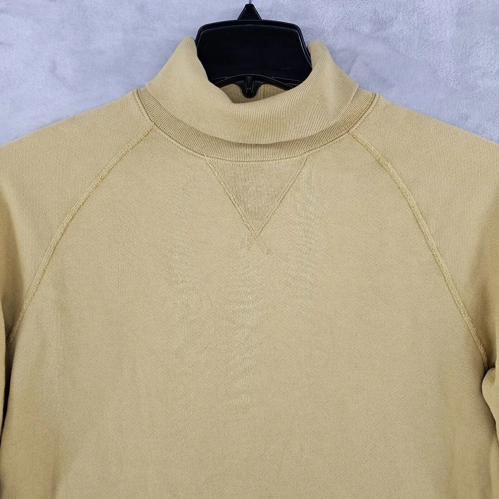 Champion Todd Snyder‎ Sweatshirt Mens Small Yellow Turtleneck Raglan Pullover